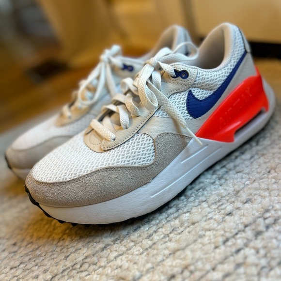 Nike Air Max System White Brite Crimson Lapis Women’s Shoes - Picture 2 of 13